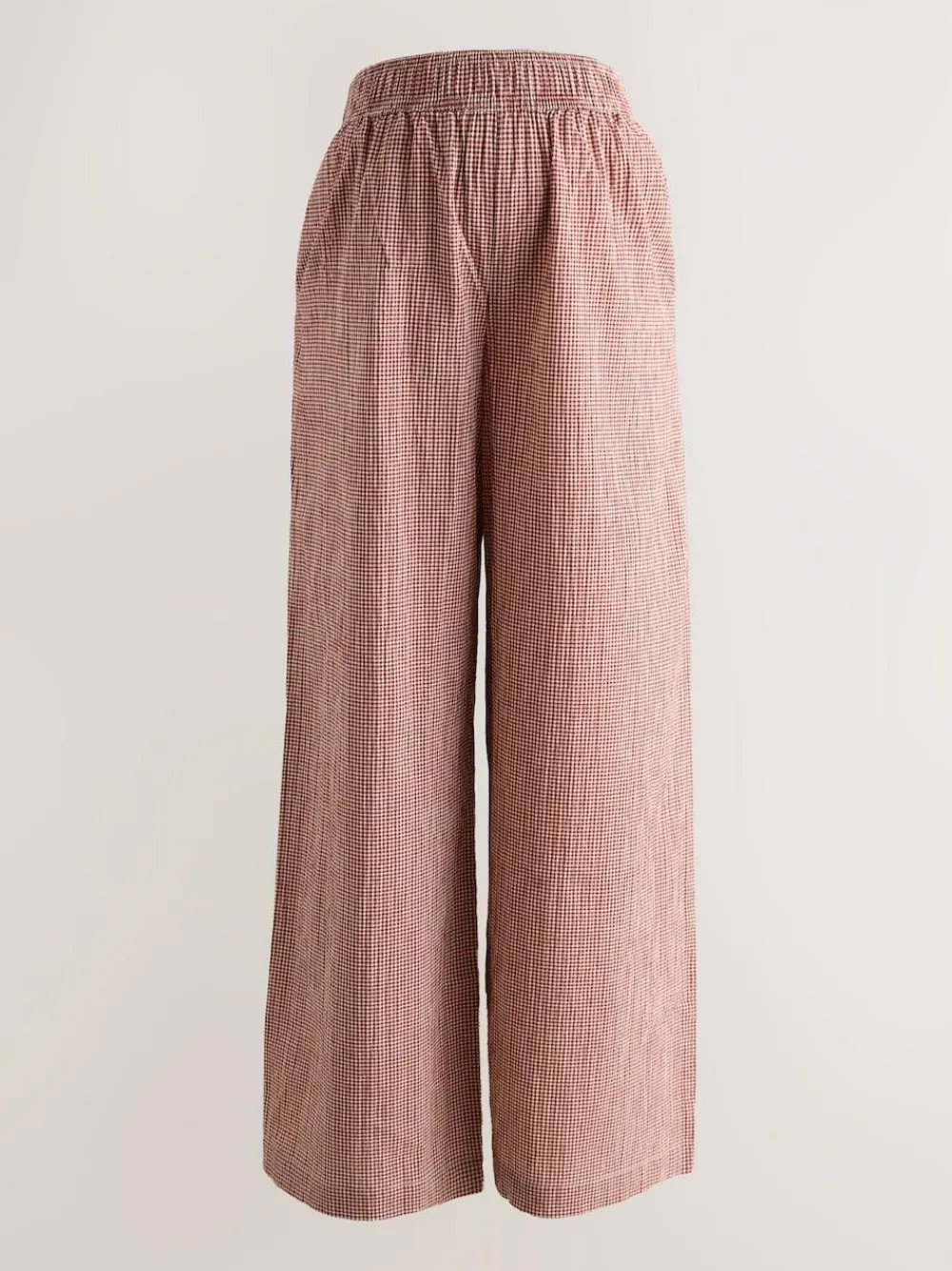 Next Red Gingham Maternity Wide Leg Trousers^Women Pants