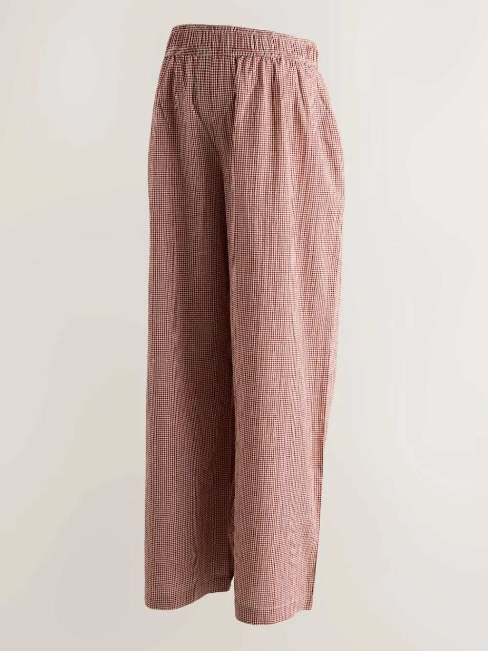 Next Red Gingham Maternity Wide Leg Trousers^Women Pants