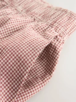 Next Red Gingham Maternity Wide Leg Trousers^Women Pants