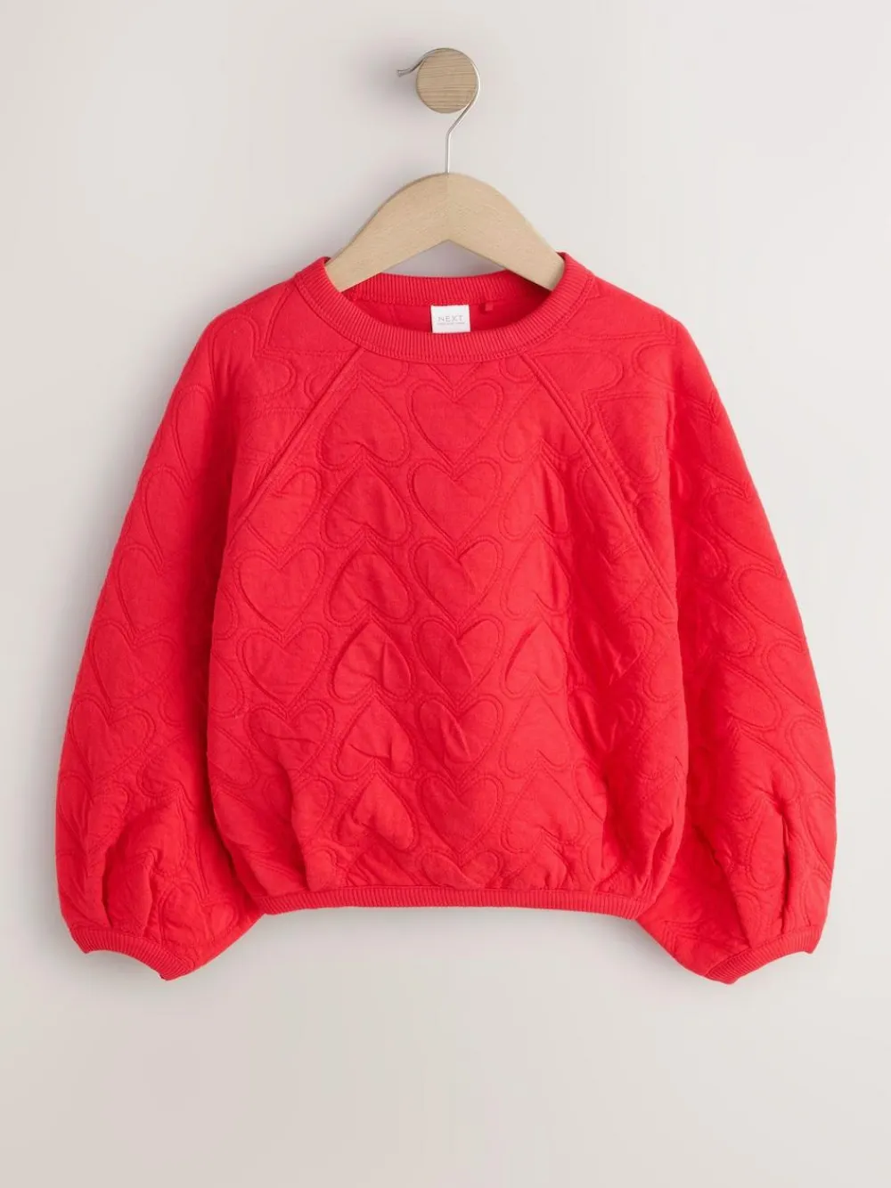 Hot Next Quilted Sweatshirt (3-16yrs) Red Heart