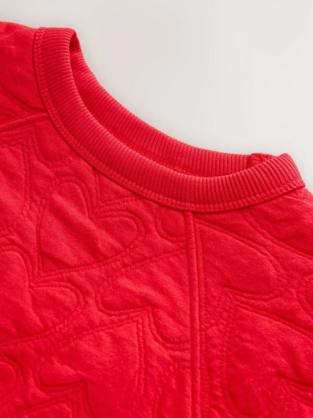 Hot Next Quilted Sweatshirt (3-16yrs) Red Heart