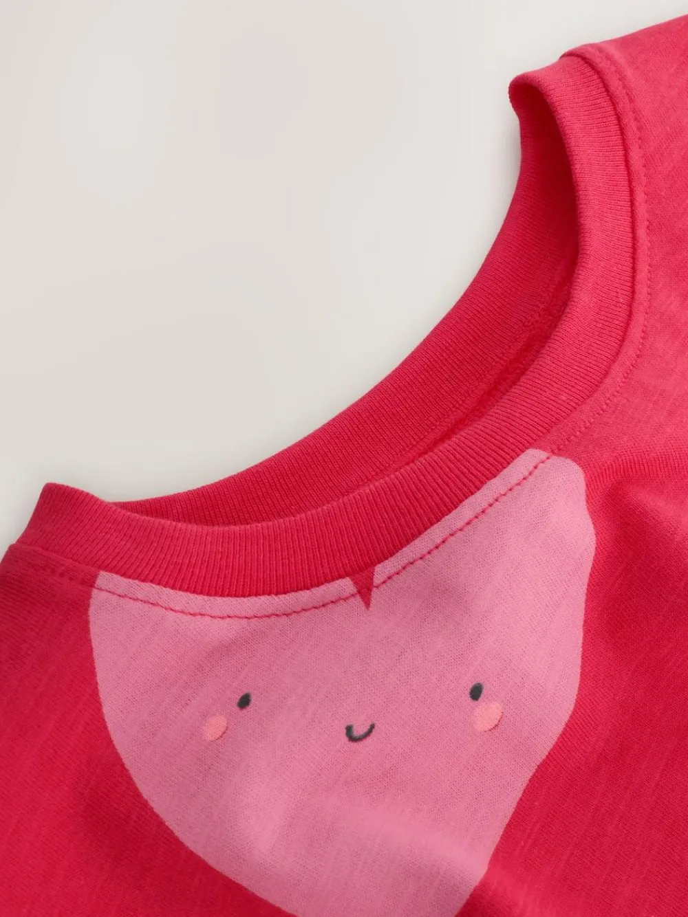 Next Red Heart Short Sleeve Peplum T-Shirt (3mths-7yrs)