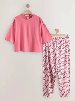 Clearance Next Red Heart Short Sleeve Pyjamas