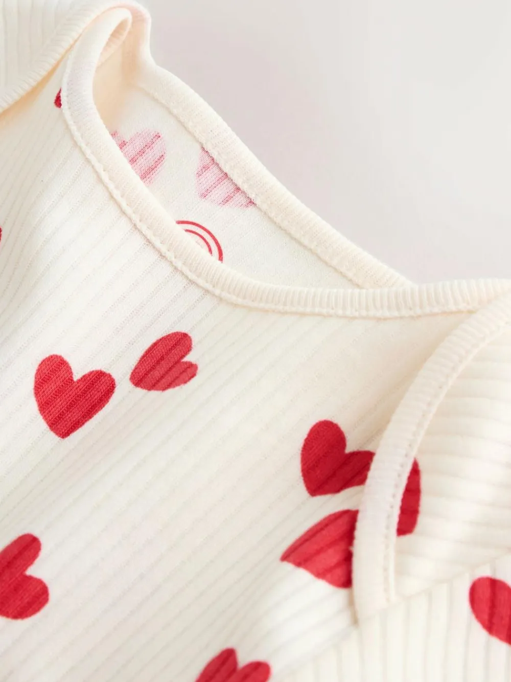 Best Next Red Heart Valentines Long Sleeve Baby Bodysuit