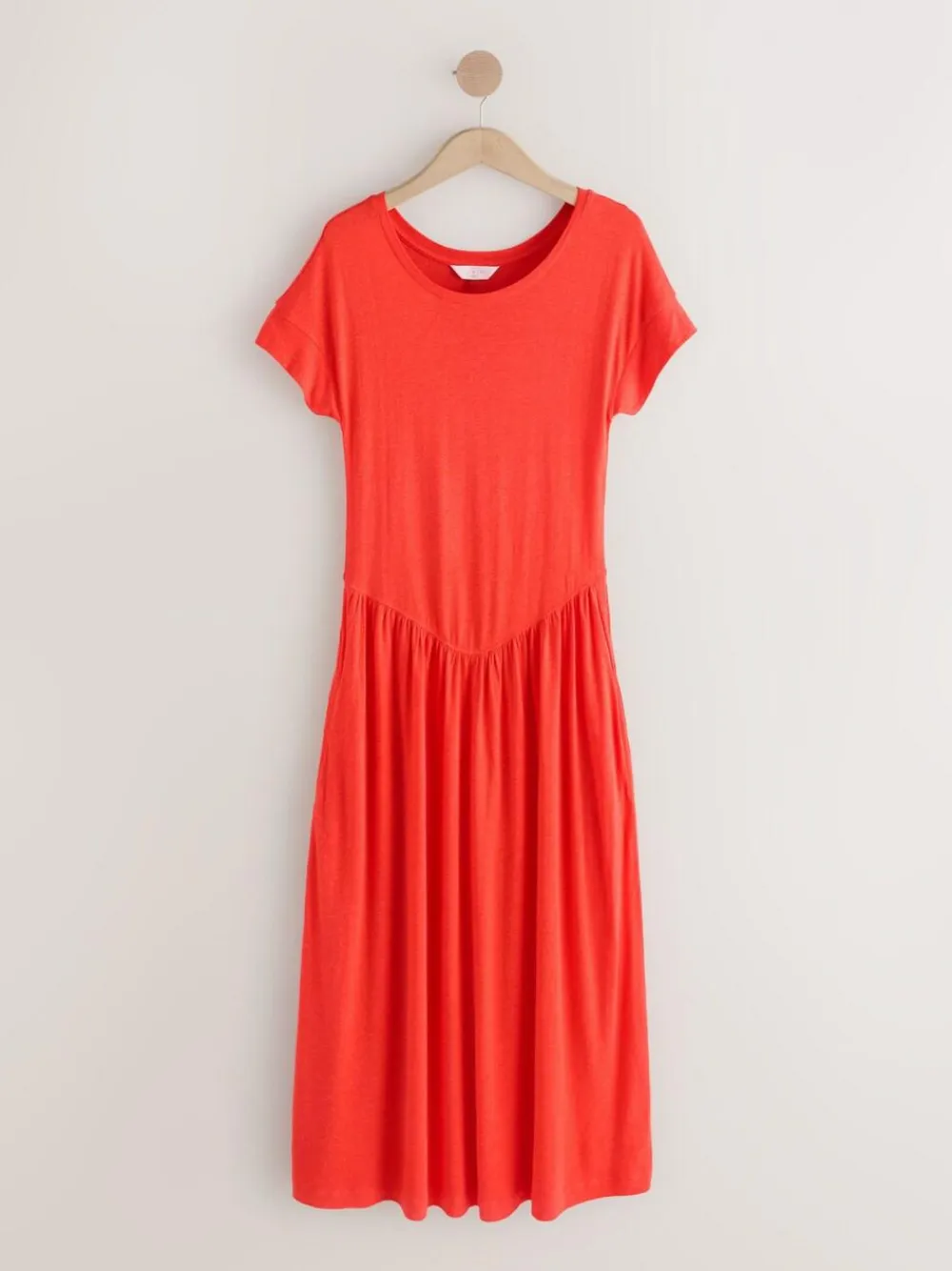 Outlet Next Jersey T-Shirt Dress With Linen Red