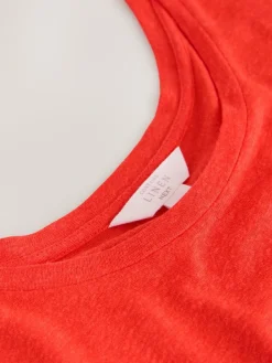Outlet Next Jersey T-Shirt Dress With Linen Red