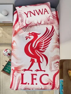 Next Red Liverpool FC 100% Cotton Duvet Cover and Pillowcase Set^ Childrens Bedding