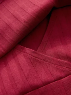 Outlet Next Maternity Long Sleeve Nursing Shelf Dress Red