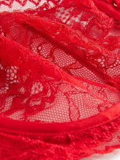 Clearance Next Non Pad Balcony A-E Lace Bra Red