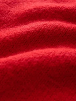 Hot Next Frill Collar Shirt Layer Knitted Tank Red Pinstripe