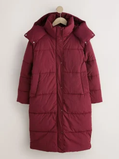 Best Next Shower Resistant Longline Padded Coat Red