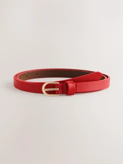 Next Red Skinny Leather Belt^Women Belts