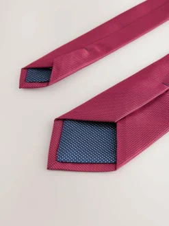 Hot Next Red Slim Textured Tie