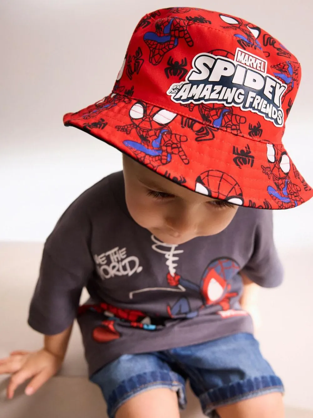 Next Red Spidey Bucket Hat (1-10yrs)^BOY Hats
