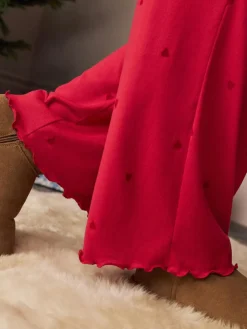 Clearance Next Heart Soft Long Sleeve Pyjamas Red Star