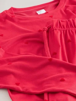Clearance Next Heart Soft Long Sleeve Pyjamas Red Star
