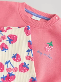 Next Baby Sweatshirt and Leggings 2 Piece Set (0mths-2yrs) Red Strawberry