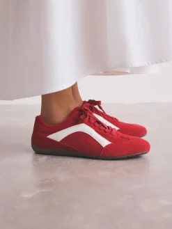 Next Forever Comfort® Leather Slimsole Lace-Up Trainers^Women Sneakers