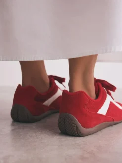 Next Forever Comfort® Leather Slimsole Lace-Up Trainers^Women Sneakers