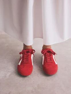 Next Forever Comfort® Leather Slimsole Lace-Up Trainers^Women Sneakers