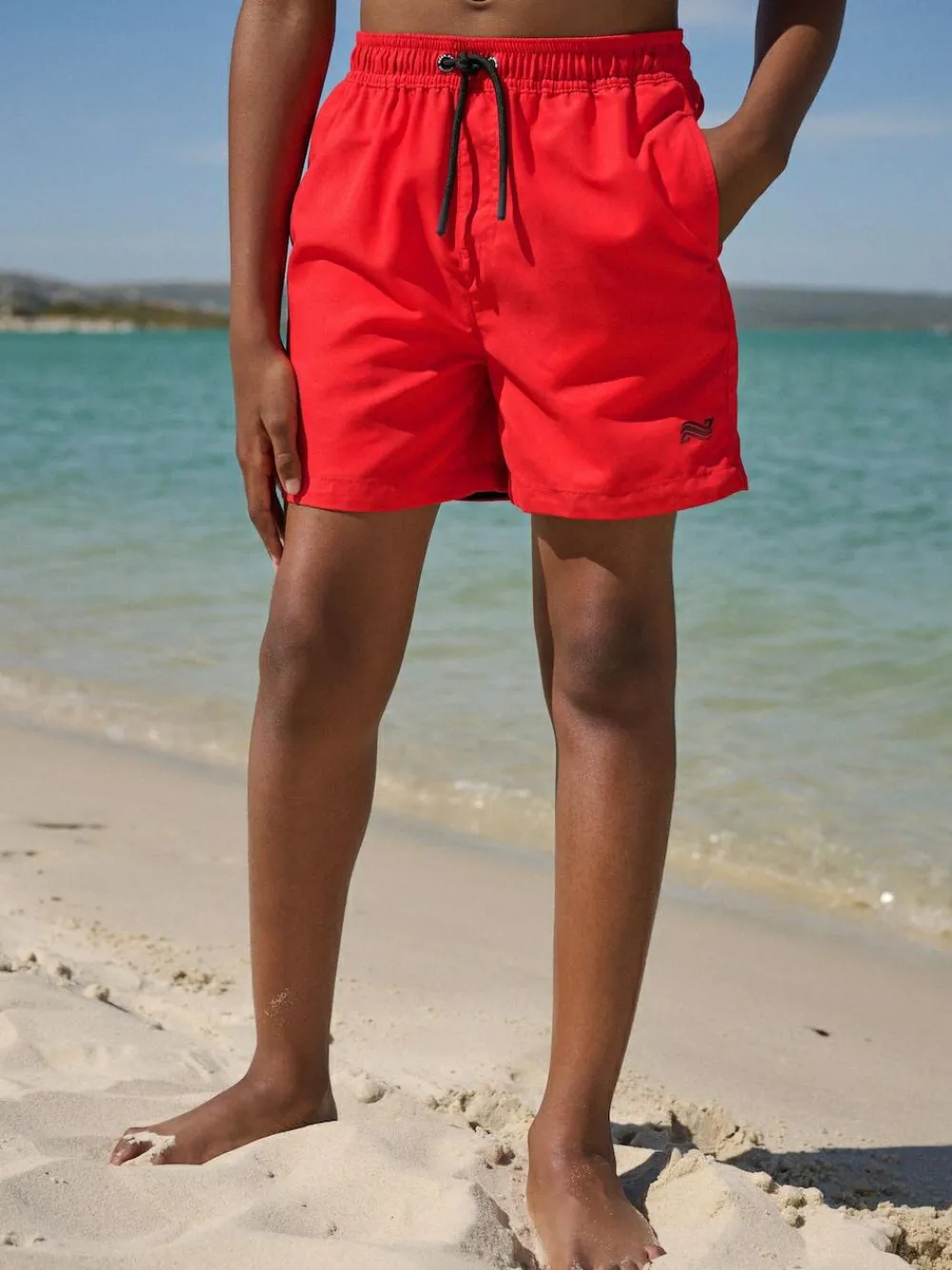 Online Next Red Swim Shorts (1.5-16yrs)