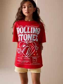 Next The Rolling Stones Band T-Shirt (3-16yrs) Red