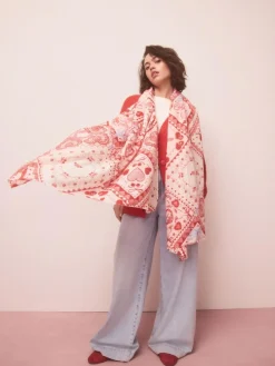 Clearance Next Red Valentine Patchwork Lightweight Scarf