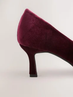 Sale Next Red Velvet Forever Comfort Jewel Trim Pointed Court Heels