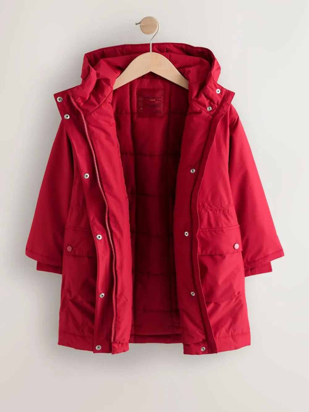 Next Red Waterproof Wadded Coat (4-12yrs)^ Jackets & Coats|Snowsuits & Coats