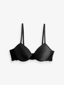 Best Next Push Up Pad Plunge A-E Smoothing T-Shirt Bras 2 Pack Red/Black