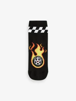 Next Red/Black/Blue Hot Wheels Cotton Rich Socks 3 Pack^BOY Socks