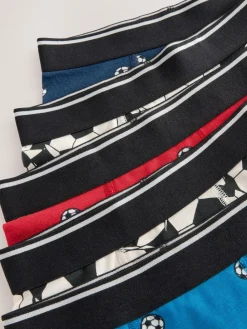 New Next Junior Character Trunks 5 Pack (1.5-16yrs) Red/Blue Football