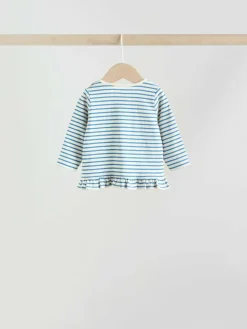 Discount Next Red/Blue/Cream Long Sleeve Top And Leggings Set 6 Piece (0mths-3yrs)