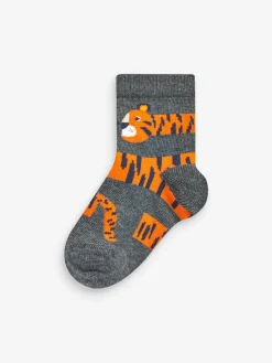 Outlet Next Red/Blue/Green Animal Cotton Rich Socks 7 Pack