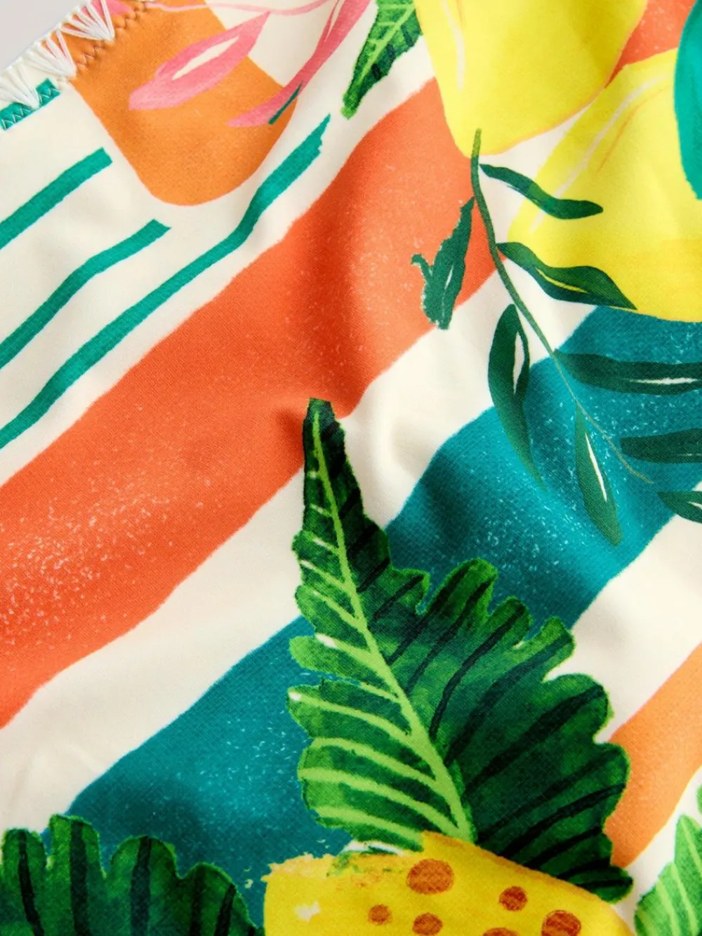 Sale Next Red/Green Tropical Whipstitch High Leg Bikini Bottom