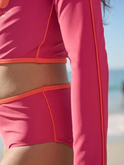 Next Red/Orange Slogan Long Sleeve Bikini (3-16yrs)^ Swimwear