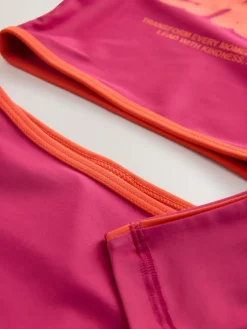 Next Red/Orange Slogan Long Sleeve Bikini (3-16yrs)^ Swimwear