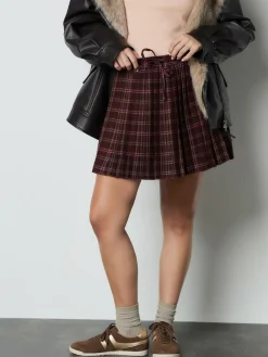 Next Pleated Pull On Mini Skirt^Women Skirts