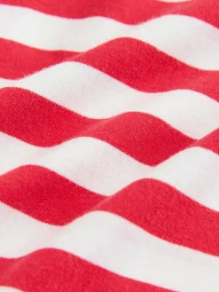 New Next Short Sleeve Stripe T-Shirt (3mths-7yrs) (3mths-7yrs) Red/White