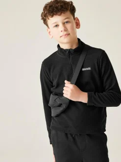 Online Regatta Black Hot Shot Half Zip Fleece