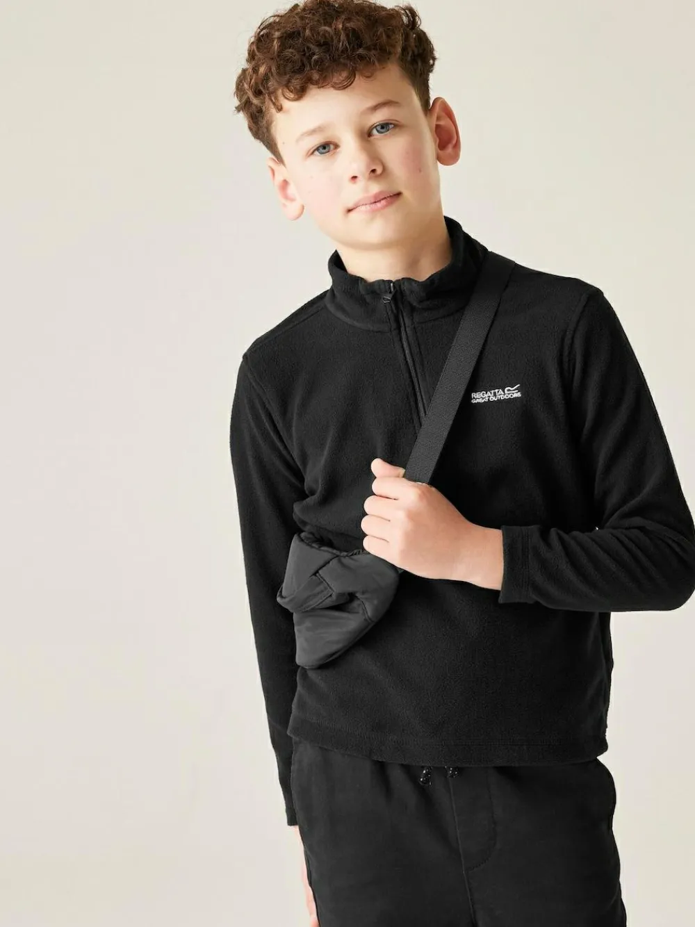 Online Regatta Black Hot Shot Half Zip Fleece