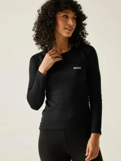 New Regatta Black Thermal Baselayer Set
