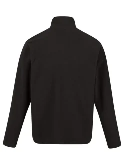 Sale Regatta Black Thompson Fleece Zip Neck