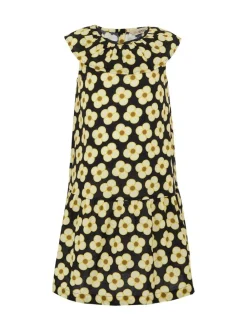 Outlet Regatta Girls 100% Cotton Orla Kiely Playsuit Black yellow