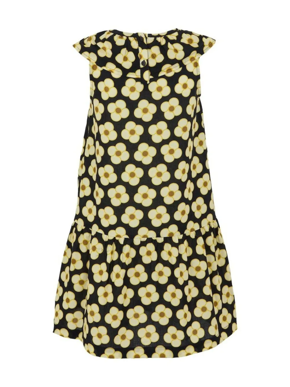 Outlet Regatta Girls 100% Cotton Orla Kiely Playsuit Black yellow