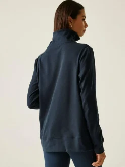 Discount Regatta Demmi Half Zip soft touch Fleece Blue