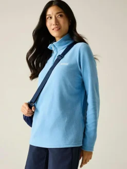 Regatta Blue Sweetheart Zip Neck Fleece^Women Hoodies & Sweatshirts