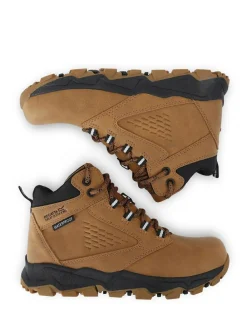 Hot Regatta Brown Junior Amble Tecfoam Waterproof Boots
