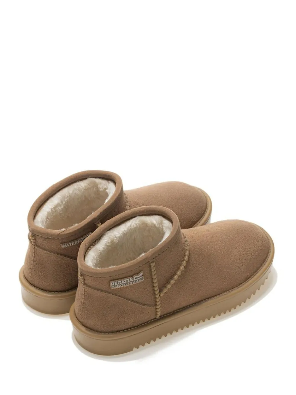 Regatta Risley Short Junior Cosy Lined Waterproof Boots Brown