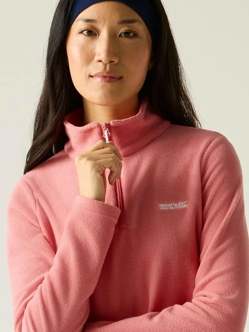 Regatta Light Pink Sweetheart Zip Neck Fleece